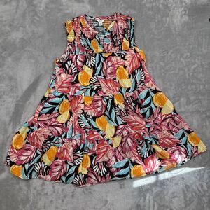 Crown & Ivy Women’s Petite Medium Linen Cotton Blend Sleeveless Mini Dress